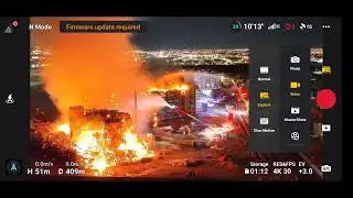 Live Drone footage of fire #lasvegas #fire