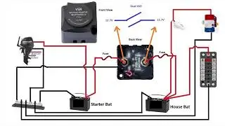 How to install voltage sensitive relay (VSR) on a boat including wiring diagram