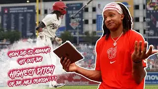 CJ Abrams Tells How He Homered On MLB'S HIGHEST Pitch Of 2024 🤯