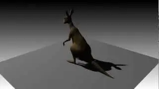 Kangaroo with bones