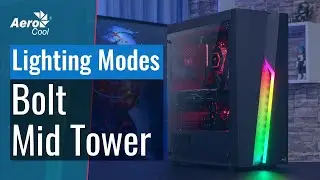 AeroCool Bolt Mid Tower Case - 13 Lighting Modes