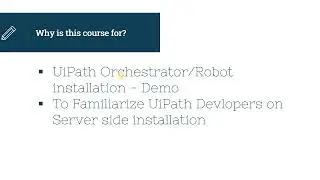 UiPath Orchestrator Deployment on-prem - Course Introduction