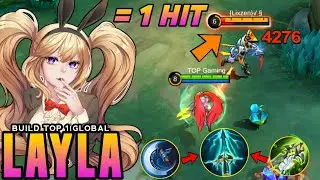 LAYLA BEST HIGH CRITICAL BUILD 2024!! AUTO ONESHOT EVERYONE!!! - Mlbb