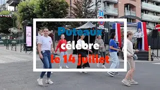 🇫🇷#Puteaux parée des couleurs du drapeau tricolore pour la #FêteNationale 🇫🇷