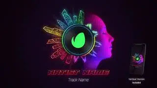 Neon Music Visualizer After Effects Template