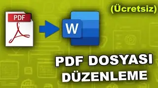 PDF Düzenleme Word İle Ücretsiz 🔥