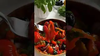 Потрясный салат из перцев #рецепты #food #рецепт #салат #рецептынакаждыйдень #кулинария #еда