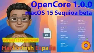 Hackintosh España. macOS 15 Sequoia beta1 con OpenCore en un coffe lake rx570
