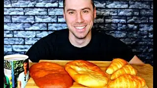 MUKBANG Огромные пирожки, Круассаны /  МУКБАНГ /  ASMR / Мукбанг Сеня / eating show / 먹방