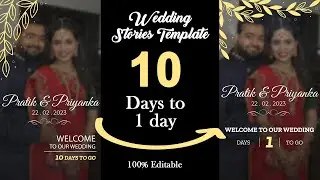 Unlock Your Wedding Desires: 10 Instagram Wedding Stories Template || AE Template