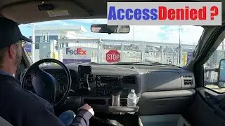 Dropping freight off at the FedEx terminal Shipping another welding table