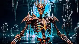 Halloween Skeleton Party in Realm of Dead - AI Generated Dark Ambient Video