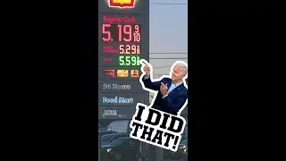 JOE BIDEN finally lowers gas prices! But it was too Late #shorts