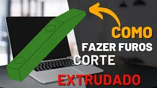 Como fazer furos com Corte Extrudado e colocar cor no Solidworks