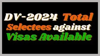 Total DV 2024 Selectees vs Visas Available