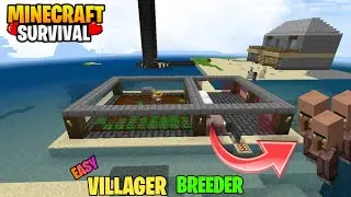 EASY 1.20 VILLAGER BREEDER TUTORIAL in Minecraft (Bedrock/MCPE)