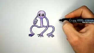Как нарисовать Фиолетового из игры Радужные друзья | Drawing of Violet from the game Rainbow Friends