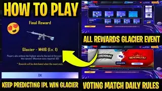 GOOD NEWS🔴HOW TO GET M416 GLACIER FREE | KEEP PREDICTING IPL MATCH CORRECTLY & WIN GLACIER MINIMUM50
