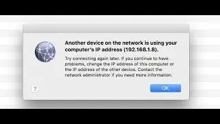 IP ADDRESS ERROR : ISSUE FIX MAC OS SIERRA