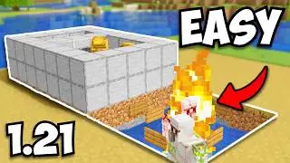 Minecraft's EASIEST Iron Farm | 1.21 Tutorial