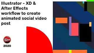 Illustrator - XD & After Effects workflow to create animated social video post