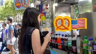 PROBANDO COMIDA CALLEJERA EN NUEVA YORK🇺🇸