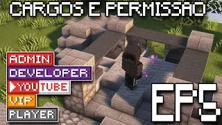 COMO CRIAR UM SERVIDOR COM PLUGINS DE MINECRAFT NO ATERNOS [ PERMISSÕES E CARGOS COM TAG ] EP5