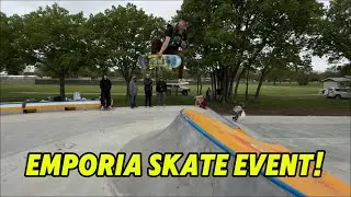 INSANE Tricks at Emporia Kansas Skate Comp | New Skatepark Footage!!