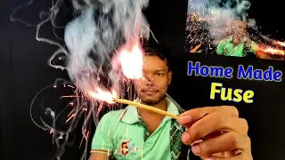 how to make fuse for crackers | How to make fuse at home | slow burning fuse in hindi |