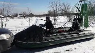 Аэролодка Лани-Стриж 440 с мотором 27л.с. Проверка на тягу