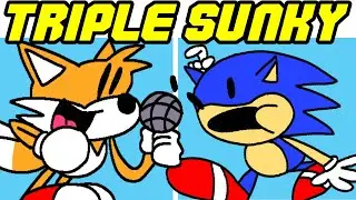 Friday Night Funkin' VS Triple Trouble Sunky Sonic EXE (FNF Mod)
