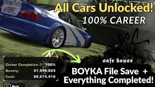 How to Download & Install NFS Most Wanted Save Game | 100% Career, Unlimited Cash & All Cars