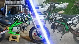 Выстановление И Тюниг Старого Питбайка В Новое Состояние