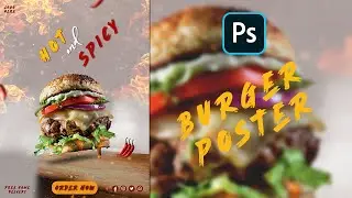 burger poster design | creative graphic
