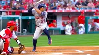 Jose Altuve Slow Motion Home Run Baseball Swing Hitting Mechanics Instruction Video