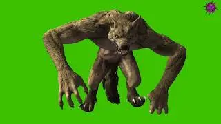 WEREWOLF Walking Green SCREEN Effect