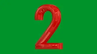 Number 3D Green screen HD