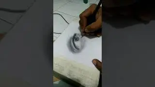 menggambar mata versi sederhana.
