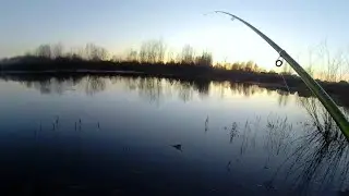 Вечерняя рыбалка весной.   Душу отвел.