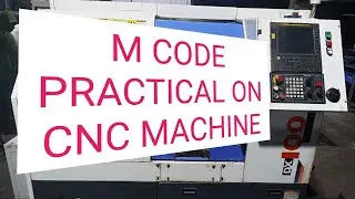 M code practice on cnc machine !