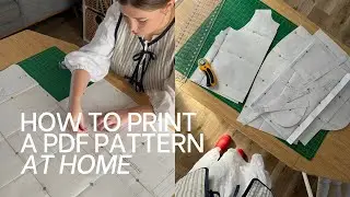 How to Print and Assemble a PDF Pattern | Sewing Pattern Tutorial