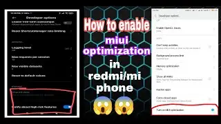 How enable miui optimization option in mi phone ||  mi remove miui optimization in latest updates 😔😔