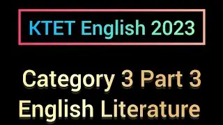 KTET 2023 English Literature