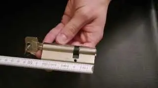 Lock cylinder measuring door lock measuring instructions tutorial