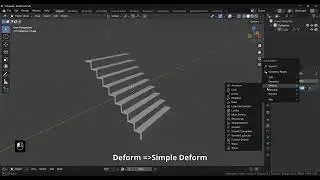 Create Curved Stairs in Blender