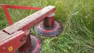 MTZ-82. MOWING MEADOW HAY WITH A VIRAX ROTARY MOWER. Part 1