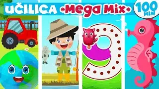 UČIMO: Veseli Edukativni Mega Mix za Predškolsku Djecu 🎉📚 100 Minuta Zabave i Učenja