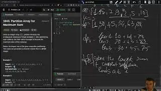 🄵🄰🄸🄻 Leetcode 1043. Partition Array for Maximum Sum
