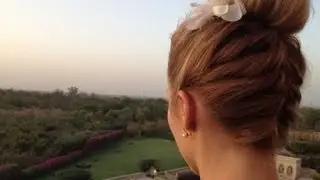 Быстрая причёска. Пышный пучок 