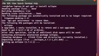 Installing eclipse in linux